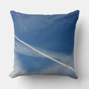 white lace on the sky throw pillow
