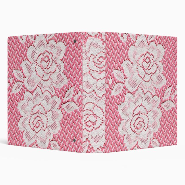 White Lace Roses Binder (Background)