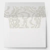 White and Black Lace Wedding Envelopes