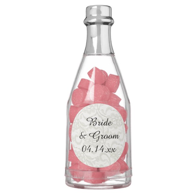 White Lace Wedding Favor Gum (Front)