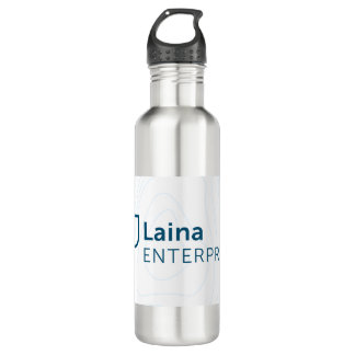 White Laina Enterprises Stainless Steel Water Bottle