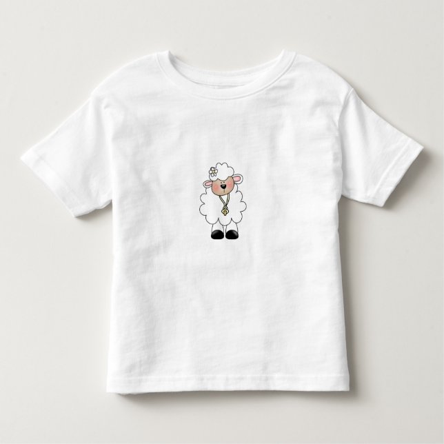 White Lamb Toddler T-shirt (Front)