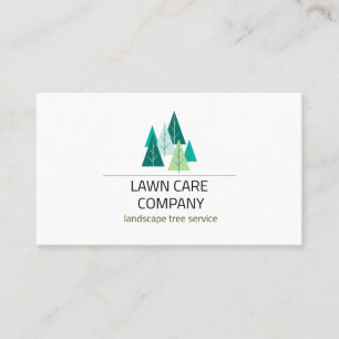 White landscapeTree service Business Card