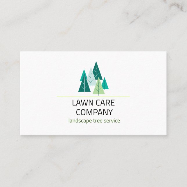  White landscapeTree service  Business Card (Front)