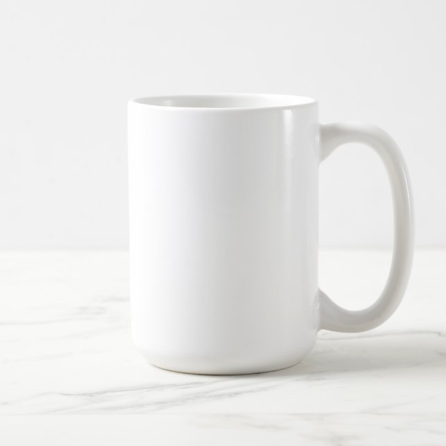 White LARGE Coffee Mug (Right)