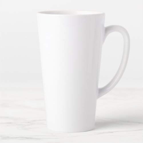 White LARGE Latte Mug