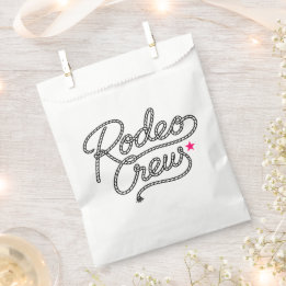 White Last Rodeo Bach Party Gift Favor Bag