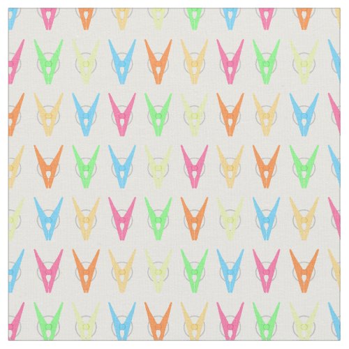 White Laundry Scissors Fabric