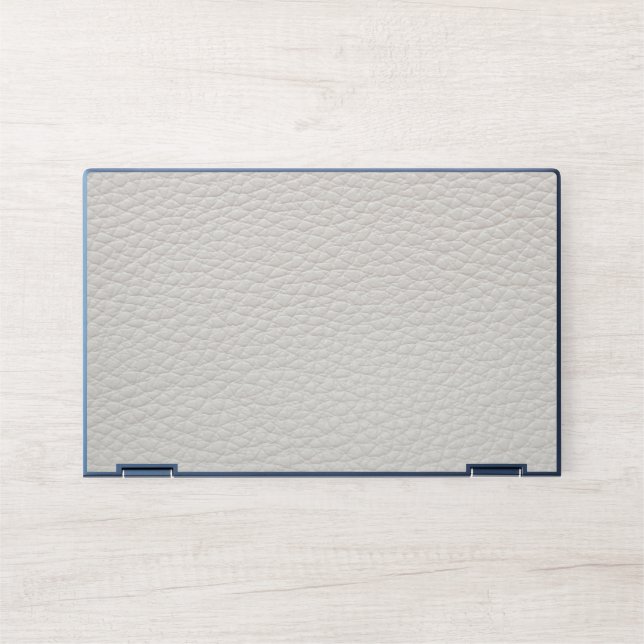 White Leather  HP Laptop Skin (Front)