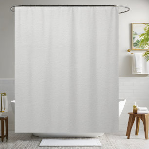 White Leather Shower Curtain
