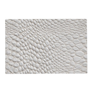 White leather texture placemat