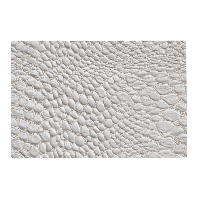 White leather  texture placemat (Front)