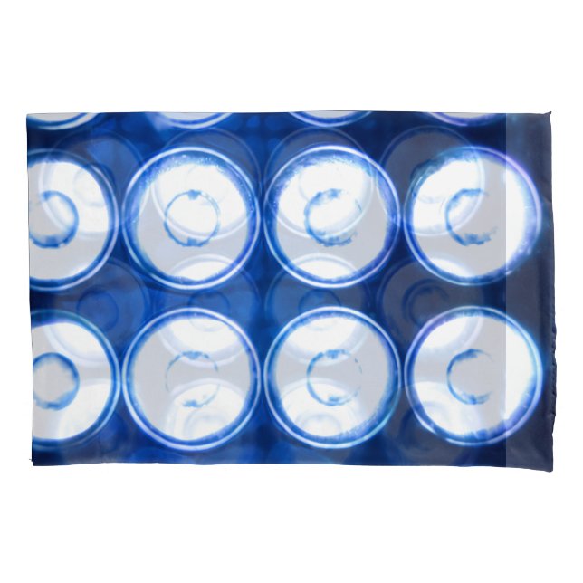 White LED Lights Background. Pillow Case (Front)