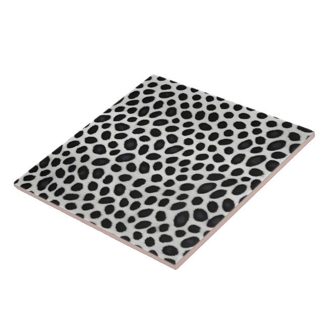 White Leopard Elegant Modern Luxury Collection Ceramic Tile (Side)