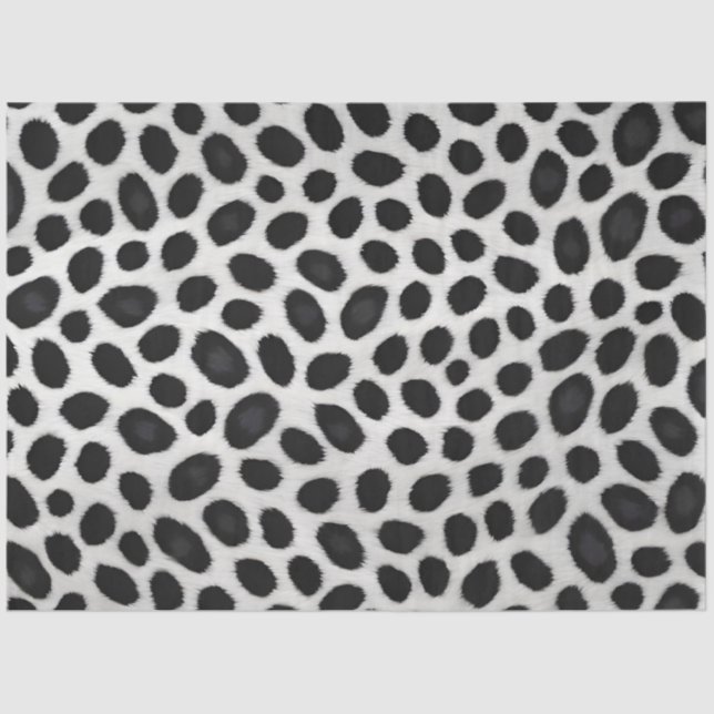 White Leopard Elegant Modern Luxury Collection Tissue Paper (Front)