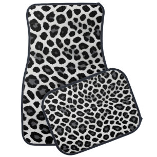 White Leopard Elegant Popular Luxury Collection Car Floor Mat