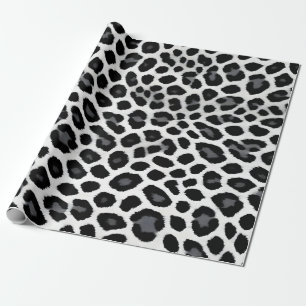 White Leopard Elegant Popular Luxury Collection Wrapping Paper