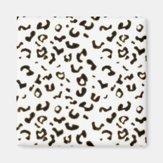 white leopard magnet