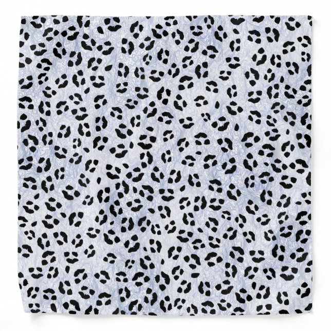 White Leopard Print Bandana (Front)