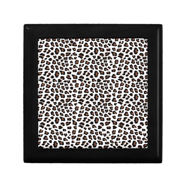White Leopard Print  Gift Box (Front)