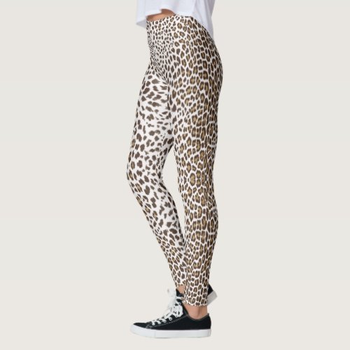 White Leopard Skin  Leggings