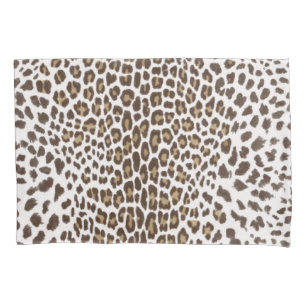 White Leopard Skin Pillow Case