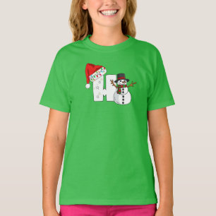 White letter h christmas gift T-Shirt