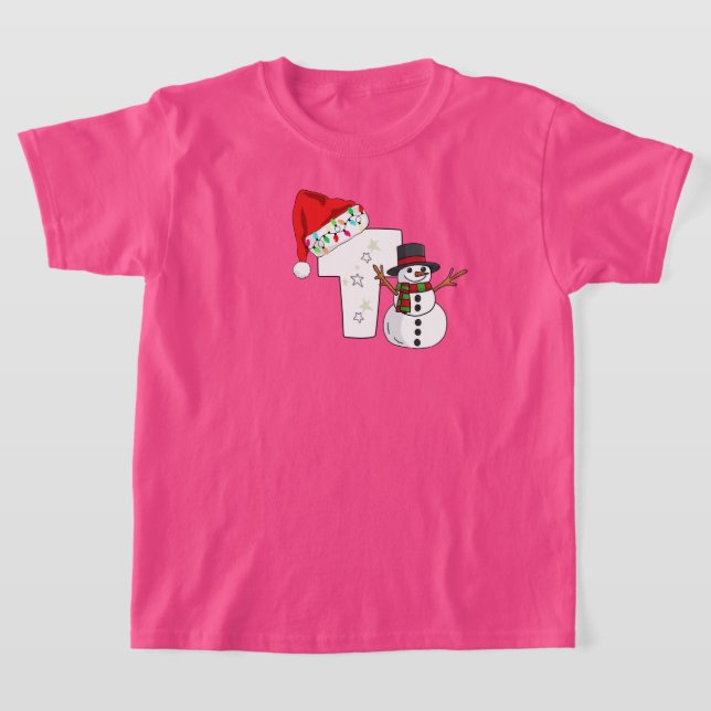 White letter t christmas gift  T-Shirt (Laydown)