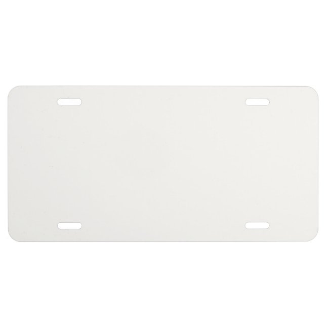 "White” License Plate (Front)