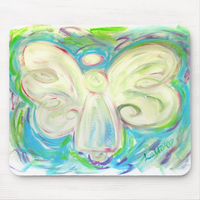 White Light Angel Mousepad (Front)
