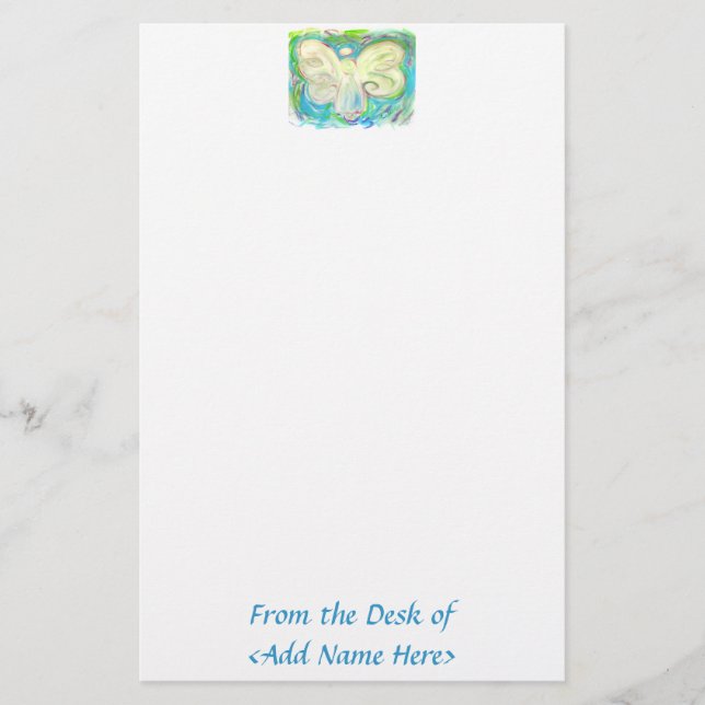White Light Angel Stationery (Front)
