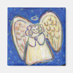White Light Guardian Angel Art Custom Magnets