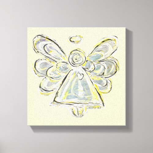 White Light Guardian Angel Wrapped Canvas Wall Art