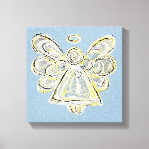 White Light Guardian Angel Wrapped Canvas Wall Art