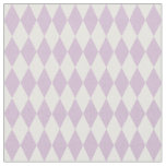 White &amp; Light Purple Harlequin Diamonds Fabric