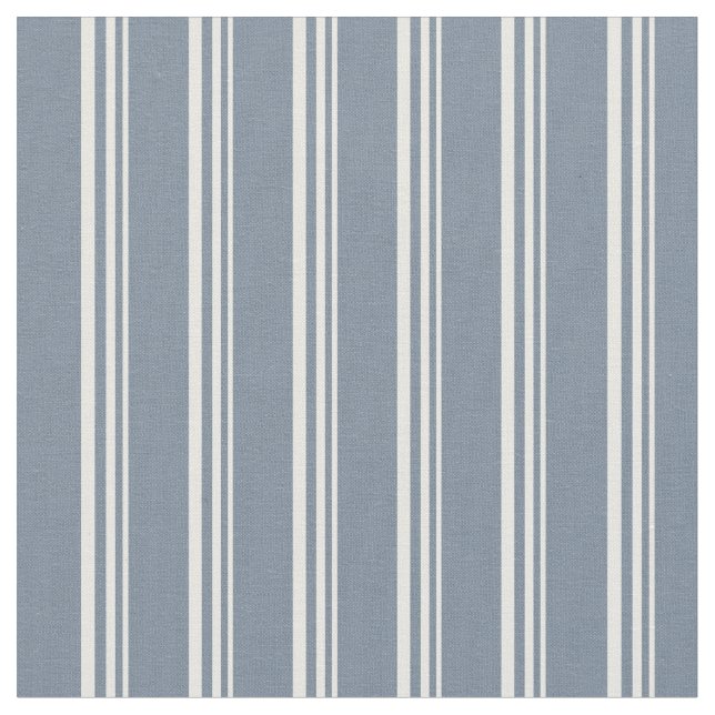 White & Light Slate Gray Lines/Stripes Pattern Fabric (Close Up)