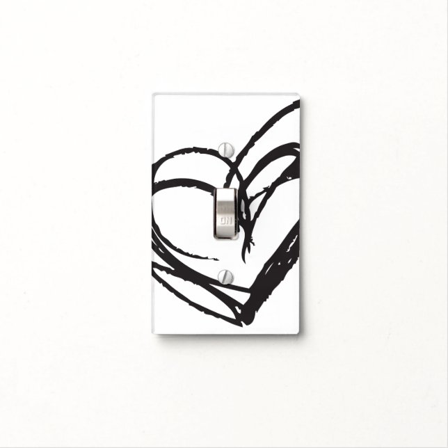 White Light Switch Cover — Trendy & Elegant (In Situ)