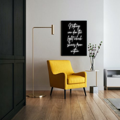 White light typography motivational  Quote poster