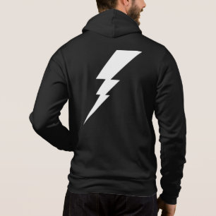 White Lightning Bolt Hoodie