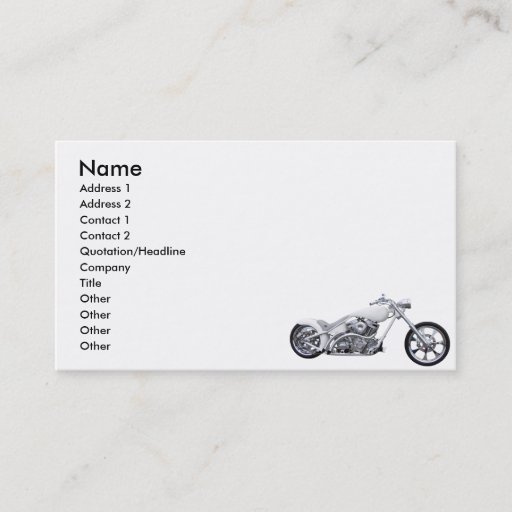 Customizable White Lightning Business Cards