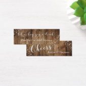 White Lights & Brown Rustic Wood Drink Tickets (Desk)