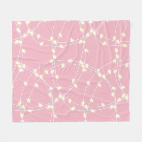 White Lights Fleece Blanket