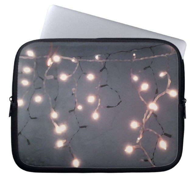 White Lights Laptop Sleeve (Front)