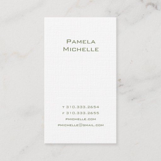 Customizable White LIII Business Card Template