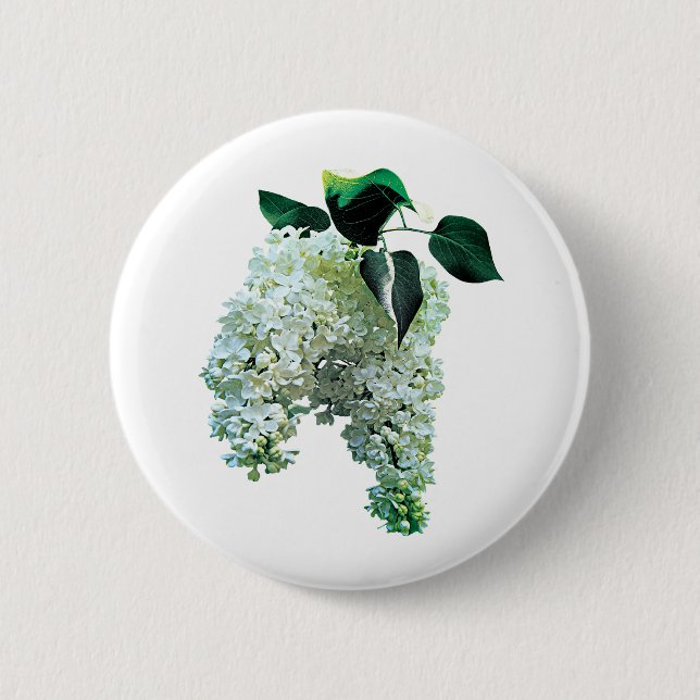 White Lilacs Button (Front)