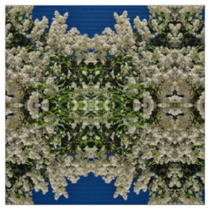 White Lilacs Fabric