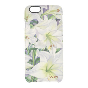 White Lilies 2008 Clear iPhone 6/6S Case