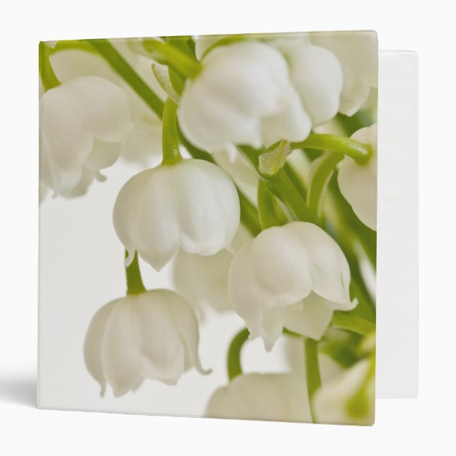 White Lilies 3 Ring Binder (Front/Inside)
