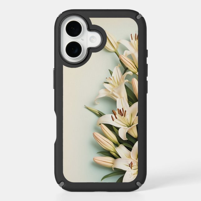 White Lilies Floral - iPhone / iPad case (Front)