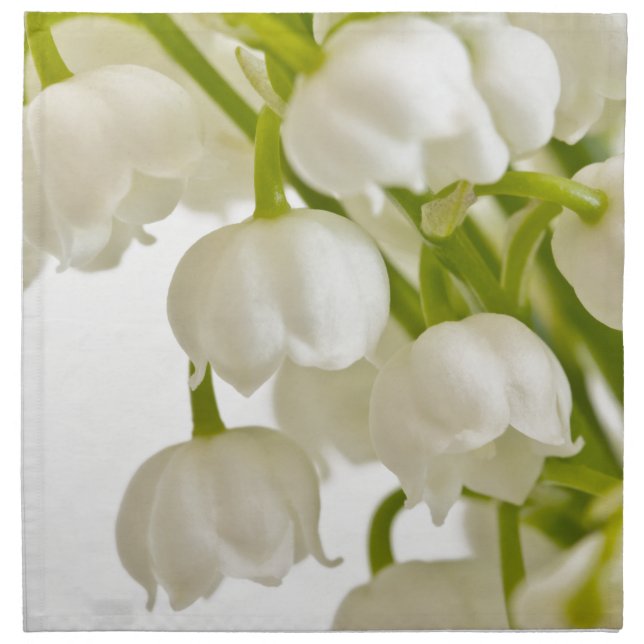 White Lilies Napkin (Front)
